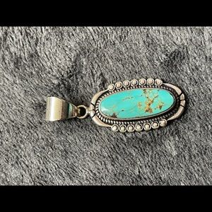 Turquoise pendants and sterling silver